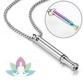 preiswerte Partybedarf-Halskette mit dem Rauchen aufhören, Halskette mit Angstpfeife, Halskette mit Atmung, Halskette mit dem Rauchen aufhören, Stressabbau, achtsame Halskette, Meditationskette