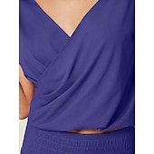 baratos camisas, tops e blusas-top athleisure com manga curta reversível