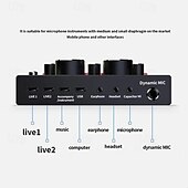 cheap Microphones-Podcast Equipment Bundle BM-800 Podcast Microphone Bundle With V8 Sound Card Condenser Studio Microphonefor Laptop Computer Vlog Living Broadcast Live Streaming