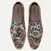 preiswerte Loafer aus hochwertigem Leder-Herren Loafer &amp; Slip On Formale Schuhe Abendschuhe Leder Italienisches vollnarbiges Rindsleder Komfortabel Rutschfest Slipper Blau
