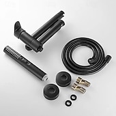 رخيصةأون حنفيات المطبخ LED-حنفية حوض الاستحمام - الحديث المعاصر مطلي تركيب الحائط صمام سيراميكي Bath Shower Mixer Taps