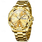 economico Orologi al quarzo-Il nuovo orologio da business da uomo del marchio Olevs orologio classico verde fantasma d&#039;acqua visualizzazione del calendario settimana orologio al quarzo impermeabile moda sportiva