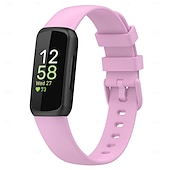 Χαμηλού Κόστους Ζώνες ρολογιών Fitbit-Smart Watch Band Συμβατό με Fitbit Inspire 3 σιλικόνη Εξυπνο ρολόι Λουρί Μεταλλικό κούμπωμα Αδιάβροχη Ρυθμιζόμενο Αθλητικό Μπρασελέ Αντικατάσταση Περικάρπιο