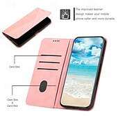 billiga iPhone-fodral-telefon fodral Till iPhone 16 iPhone 15 Pro Max iPhone 14 13 12 11 Pro Max Mini SE X XR XS Max 8 7 Plus Plånboksfodral Magnet med handledsrem Stöd Geometriska mönster TPU PU läder