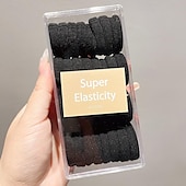 abordables Élastiques et nœuds pour cheveux-Accessoires Cheveux Enfants Fille Couleur unie Anneau porte-serviettes noir [32 pièces] Anneau porte-serviettes jaune [32 pièces] Anneau porte-serviettes violet [32 pièces]