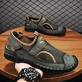 preiswerte Outdoor-Sandalen-Braune Mesh-Sandalen für Herren – atmungsaktive und stylische Sommerschuhe für Strand, Urlaub &amp; Outdoor-Aktivitäten
