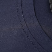 baratos Camiseta gráfica masculina-Homens Letra Estampas Abstratas Camiseta Camisetas gráficas Algodão Manga Curta Gráfico Camisa Preto Branco Azul Marinha Camiseta confortável Ao ar livre Rua Roupas de estilistas