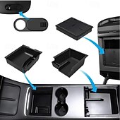 billiga Förvaring till bilen-6 st för tesla modell 3 modell y förvaringsbox mittarmstöd dold box mugghållare interiör arrangör biltillbehör