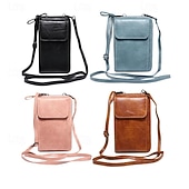 economico borsa per telefono universale-borsa per cellulare con tracolla per donna in pelle moda casual