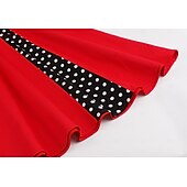 ieftine Rochii-Buline 1950 Rochie de Cocktail Rochii O rochie de linie Rochie Flare Buline Pentru femei Mascaradă Evenimente / Petrecere Petrecerea Burlăcițelor Adulți Rochie Rochii de acasă
