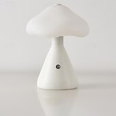 baratos Candeeiros de mesa-Lâmpada de cogumelo regulável portátil para quarto, lâmpada de cabeceira led com carregamento usb, luz noturna sem fio para decoração de casa