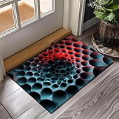 cheap Doormats-Honeycomb Vortex Doormat Floor Mats Washable Rugs Kitchen Mat Non-Slip Oil Proof Rug Indoor Outdoor Mat Bedroom Decor Bathroom Mat Entrance Rug
