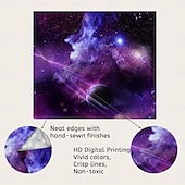 ieftine Tapisseria planetei-tapiserie galaxie cer înstelat peisaj spațial psihedelic violet imprimare artistică agățat de perete pentru decor acasă camera de zi dormitor