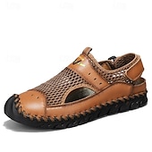 preiswerte Outdoor-Sandalen-Braune Mesh-Sandalen für Herren – atmungsaktive und stylische Sommerschuhe für Strand, Urlaub &amp; Outdoor-Aktivitäten