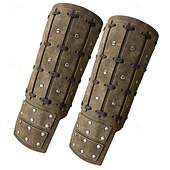 preiswerte Rüstung-Retro Vintage Punk &amp; Gothic Mittelalterlich Rüstung Armband Handgelenkstütze Wikinger Tempelritter Kreuzritter Ranger Schildmaid Bogenschießen Kostüm Herren Vikinger Fantasie Halloween Karneval