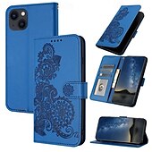 cheap iPhone Cases-Phone Case For iPhone 16 iPhone 15 Pro Max iPhone 14 13 12 11 Pro Max Mini SE X XR XS Max 8 7 Plus Wallet Case Magnetic with Wrist Strap Kickstand Flower Floral TPU PU Leather