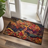 cheap Doormats-Vintage Tree of Life Doormat Floor Mats Washable Rugs Kitchen Mat Non-Slip Oil Proof Rug Indoor Outdoor Mat Bedroom Decor Bathroom Mat Entrance Rug