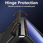 Недорогие Чехлы для Samsung-телефон Кейс для Назначение SSamsung Galaxy Z-сгиб 6 Z Fold 5 Z Fold 4 Z Fold 3 Кейс на заднюю панель со стендом и протектор экрана Полная защита тела броня ПК