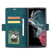Недорогие Чехлы для Samsung-телефон Кейс для Назначение SSamsung Galaxy S24 S23 S22 S21 Ultra Plus A54 A34 A14 Примечание 20 10 Кошелек для карт Откидная подножка Разъем для карты Защита от удара Ретро ТПУ Кожа PU