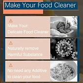 cheap Household Appliances-Fruit and Vegetable Purifier Food Cleaning Machine Household Sterilization Portable Wireless Removal of Agricultural Residues Automatic Vegetable Washing Machine