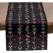 baratos Toalhas de Aparador-Inspirado em william morris arte estilo impressão corredor de mesa estilo country, decoração de mesa de jantar de cozinha, corredores de mesa de decoração de impressão para interior ao ar livre casa