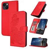 cheap iPhone Cases-Phone Case For iPhone 16 iPhone 15 Pro Max iPhone 14 13 12 11 Pro Max Mini SE X XR XS Max 8 7 Plus Wallet Case Magnetic with Wrist Strap Kickstand Flower Floral TPU PU Leather