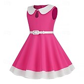 ieftine Rochii-1950 Rochie de Cocktail Purtare Zilnică Rochii Rochie Flare Mată Costume de fancy Fete Crăciun Halloween Carnaval Evenimente / Petrecere Petrecere cu cocktail Bal Pentru copii Rochie Rochii de acasă