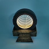 abordables Jouets Lumineux-Porte étoile en résine, décoration artisanale, portail créatif, lumière de ciel étoilé led