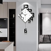 economico Decorazioni da parete-personalità creativa orologio digitale moda stile europeo orologio da parete soggiorno orologio da parete decorativo in legno esplosione al quarzo 34 38 50 cm