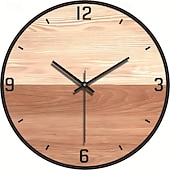 levne Nástěnné ozdoby-nástěnné hodiny jednoduchý moderní design dřevěné hodiny do ložnice dřevěné nástěnné hodinky domácí dekorace tiché digitální velké nástěnné hodiny kuchyňské nástěnné hodiny z masivu tiché hodiny do obývacího pokoje domácí kancelář quartz 30 cm