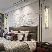 cheap LED Wall Lights-Led Wall Marble Lighting, Indoor Living Room Decor Light Fixture, Bedroom Bedside Hallway Headboard Lamps,Warm White 60/80cm 85-265V