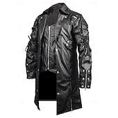 baratos Tops-Punk e gótico Medieval Steampunk Casaco Drogador da praga Fantasia Homens Baile de Máscaras Casual / Diário Adulto Casaco