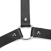 baratos Acessórios e mais-Punk e gótico Steampunk Arnês de Cintura Cinto de arnês Suspensórios Homens Mulheres Baile de Máscaras Festa dia das Bruxas Adulto Suspensórios
