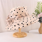 billige Coiffer-fascinators Hatter Hodeplagg organza Bøttehatt Solhatt Avslappet Ferie Elegant Årgang Med Blomst Prikkete Hodeplagg Hodeplagg