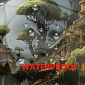 Недорогие Водонепроницаемые шторы-водонепроницаемые наружные шторы для уединения, уличные шторы, раздвижные шторы для патио, шторы для перголы, люверсы, грибной лес для беседки, балкона, крыльца, вечеринки