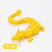 voordelige Beelden-3D-geprinte kristallen draak edelsteen draak 3D gelede draak speelgoed draaibaar en draak Chinees flexibel realistisch ornament