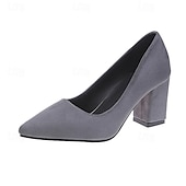 levne Block Heels-elegantní růžové semišové lodičky na podpatku – klasické vysoké podpatky se špičatou špičkou pro ženy, ideální do kanceláře, na večírky a formální události