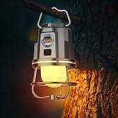 cheap Flashlights &amp; Camping Lights-Rechargeable Camping Lantern Rechargeable Portable Tent Light IPX4 Waterproof Outdoor Lighting Accessory for Hiking Fishing  Outdoor CampingTent Decoration 1PC