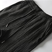 cheap Men&#039;s Basic Tees sets-Men&#039;s Polo 2 Piece Street Casual Lapel Short Sleeve Comfortable Solid Colored Drawstring Summer Spring Regular Fit Black White Polo