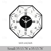 Недорогие металлический декор стен-Большие настенные часы для декора гостиной 16-дюймовые бесшумные современные настенные часы настенные часы на батарейках не тикающие черные деревянные декоративные часы настенные для кухни спальни