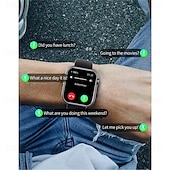 お買い得  スマートウォッチ-F57 スマートウォッチ ブルートゥース通話 1.91インチスクリーン 24時間 血糖値 心拍数モニタリング 温度 血圧 酸素