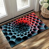 cheap Doormats-Honeycomb Vortex Doormat Floor Mats Washable Rugs Kitchen Mat Non-Slip Oil Proof Rug Indoor Outdoor Mat Bedroom Decor Bathroom Mat Entrance Rug