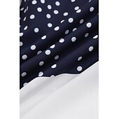 economico Abiti da vacanza-abito casual da donna abito svasato abito lungo maxi abito marrone mezza manica bottoni color block primavera estate scollo a V basic 2023 5xl