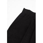 economico Classico-Per uomo pantaloni della tuta Pantaloni di lino Pantaloni estivi Pantaloni con pieghe Tasca frontale Gamba dritta Liscio Comfort Traspirante Informale Giornaliero Per eventi Di tendenza Essenziale