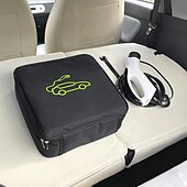 abordables Organizadores para coche-Bolsa de almacenamiento de cable de carga de coche starfire, bolsa de transporte para cargador de vehículo eléctrico, enchufes, equipo de carga, contenedor de almacenamiento