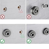 رخيصةأون حنفيات المطبخ LED-حنفية حوض الاستحمام - الحديث المعاصر مطلي تركيب الحائط صمام سيراميكي Bath Shower Mixer Taps