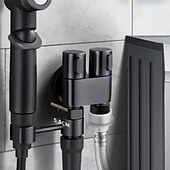 economico Gadget bagno-mini doccia a doppio comando, spruzzatore per bidet per WC portatile, kit spruzzatore per bidet per WC da bagno