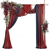 preiswerte Herr und Frau Hochzeit-Hochzeitsbogen-Blumensimulationsblumen-Set mit fünf künstlichen Plaketten, Blumendekoration, Blumenarrangement