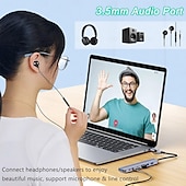 cheap USB Hubs-4/7/8 In 1 USB3.0 Type C Extender Hub Docking Station Multi USB Splitter Multiport Adapter USB 3.0 2.0 TF SD Reader Slot For for Mac Pro Mini iPad Pro Surface Pro lash Drive Mobile HDD