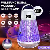 お買い得  電気蚊忌避剤-2in1マルチ機能の虫殺しライト - ポータブルホーム蚊トラップとキャンピングランタン